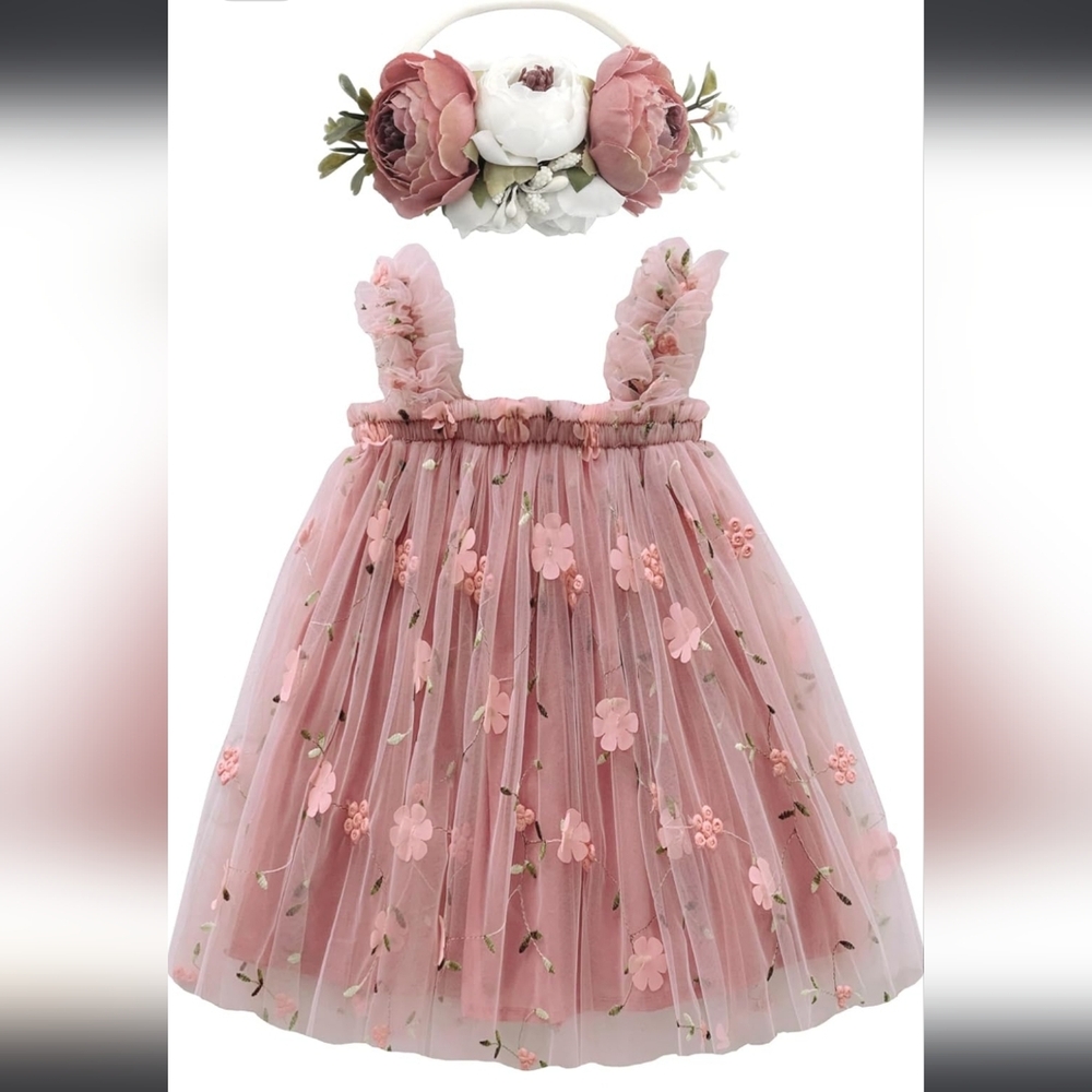 🆕️BGFKS Layered Tulle Tutu Dress with 2 Bows 🎀